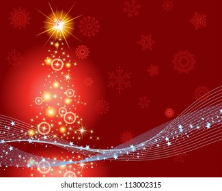 Christmas and New Year background. Vector illustration. EPS 10 with transparency.