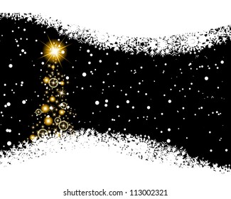 Christmas and New Year background. Vector illustration. EPS 10 with transparency.