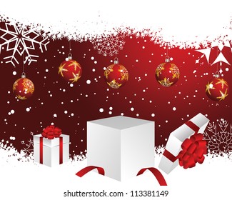 Christmas and New Year background. Vector illustration. EPS 10 with transparency.