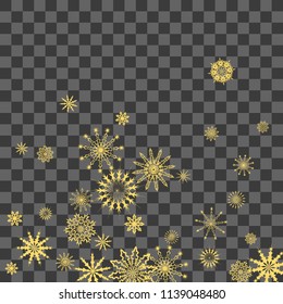 Christmas and New Year background vector with falling snowflakes. The effect of decorating snowflakes. Winter vacation. Well suited for a Christmas card, banner or poster. EPS 10