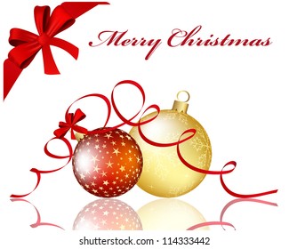 Christmas and New Year background. Vector illustration. EPS 10 with transparency.