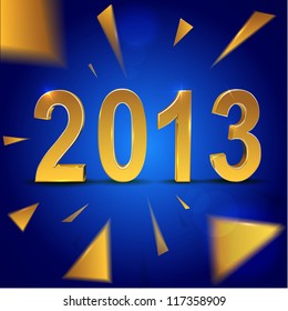 Christmas and New Year background vector illustration