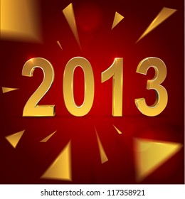 Christmas and New Year background vector illustration