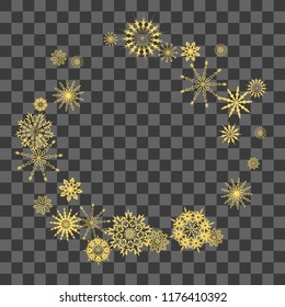 Christmas and New Year background vector with falling snowflakes. The effect of decorating snowflakes. Winter vacation. Well suited for a Christmas card, banner or poster. EPS 10