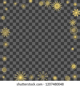 Christmas and New Year background vector with falling snowflakes. The effect of decorating snowflakes. Winter vacation. Well suited for a Christmas card, banner or poster. EPS 10