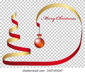 Christmas and New Year background. Vector illustration. EPS 10 with transparency.
