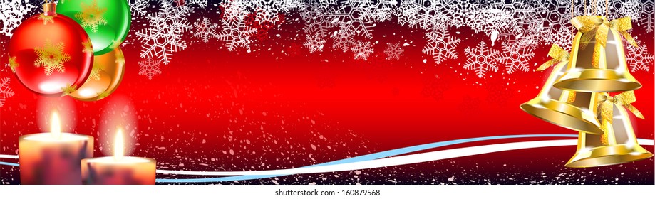 christmas and new year background, vector illustration