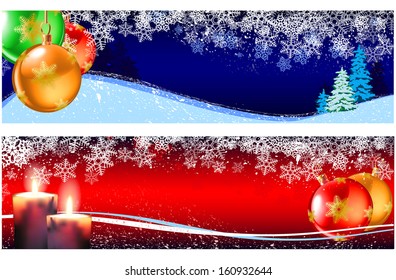 christmas and new year background, vector illustration