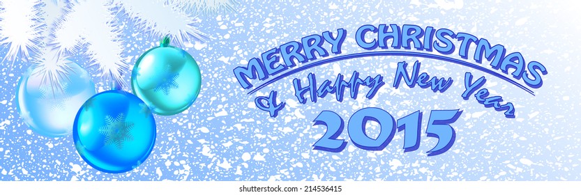 christmas and new year background, vector illustration