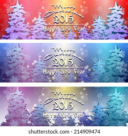christmas and new year background, vector illustration