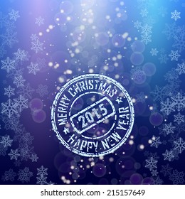 christmas and new year background, vector illustration