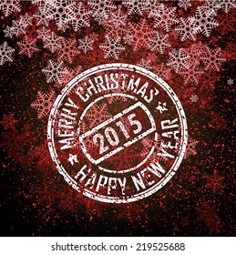 christmas and new year background, vector illustration