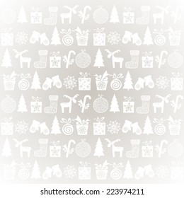 Christmas and New Year background. Vector Illustration 