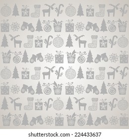 Christmas and New Year background. Vector Illustration 