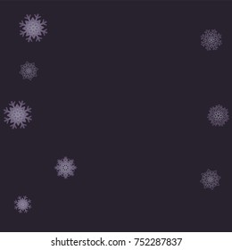 Christmas and New Year background vector with falling snowflakes. The effect of decorating snowflakes. Winter vacation. Well suited for a Christmas card, banner or poster. EPS 10