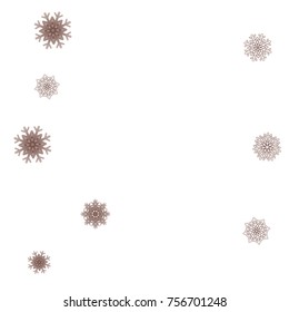 Christmas and New Year background vector with falling snowflakes. The effect of decorating snowflakes. Winter vacation. Well suited for a Christmas card, banner or poster. EPS 10