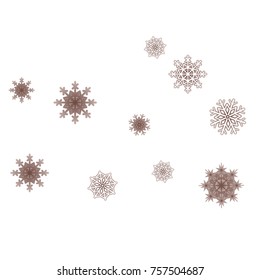 Christmas and New Year background vector with falling snowflakes. The effect of decorating snowflakes. Winter vacation. Well suited for a Christmas card, banner or poster. EPS 10