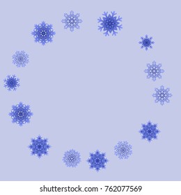 Christmas and New Year background vector with falling snowflakes. The effect of decorating snowflakes. Winter vacation. Well suited for a Christmas card, banner or poster. EPS 10
