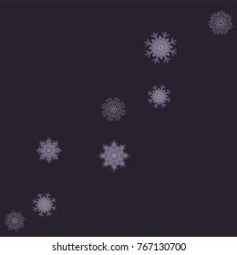 Christmas and New Year background vector with falling snowflakes. The effect of decorating snowflakes. Winter vacation. Well suited for a Christmas card, banner or poster. EPS 10