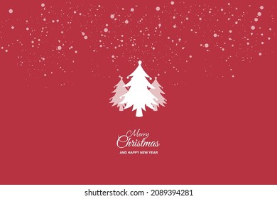 Weihnachten- und Neujahrshintergrund, Winterferien-Komposition, Grußkarte, Banner, Poster, Vektorgrafik.
