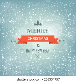 Christmas and New Year background. Winter holidays and celebration. Xmas tree.