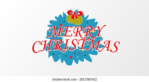 Christmas and New Year background. Xmas pine fir lush tree. Candy cane from cookies, golden gifts box. Glass Balls hanging on ribbon. Bright Winter holiday composition. Greeting card, banner, poster