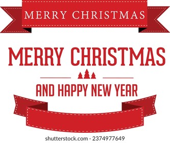 Christmas and New Year background. Xmas pine fir lush tree. Candy cane from cookies, golden gifts box. Glass Balls hanging on ribbon. Bright Winter holiday composition. Greeting card, banner, poster