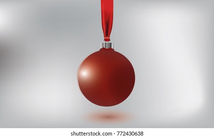 christmas and new year ball isolated on white background