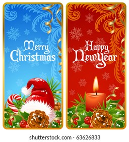 Christmas and New Year banners