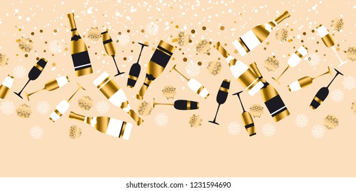 Christmas and new year beige luxury champagne pattern for header, card, invitation, poster, cover and other web and print design projects 
