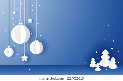 Christmas New Year Blue Background White Stock Vector (Royalty Free ...