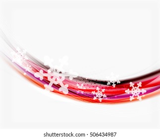 Christmas and New Year business wave vector template