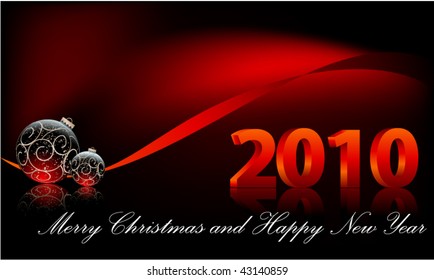   christmas and new year card background