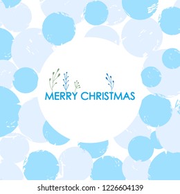 Christmas and New Year card. Minimal vector illustration
