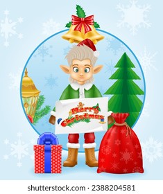 christmas new year card poster background for holiday greeting cards vector illustration