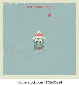 Christmas and New Year card .  Vector, EPS 8.