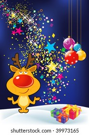 Christmas & New Year Card -Vector Art-