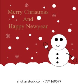 Christmas and New year Card Vector illustrator
