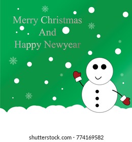 Christmas and New year Card Vector illustrator