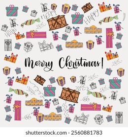 Christmas and New year celebration all over world for happiness