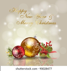 Christmas & new year celebration background