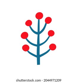 Christmas and new year colorful ornament. Bright vector decor for web and print. 