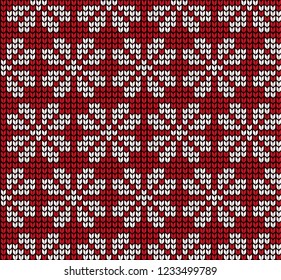 Christmas and New Year Design Seamless Knitting Pattern