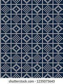 Christmas and New Year Design Seamless Knitting Pattern