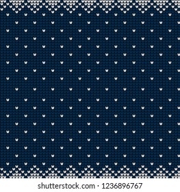 Christmas and New Year Design Seamless Knitting Pattern