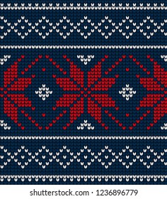 Christmas and New Year Design Seamless Knitting Pattern