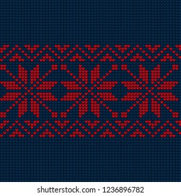 Christmas and New Year Design Seamless Knitting Pattern