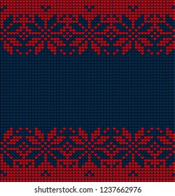 Christmas and New Year Design Seamless Knitting Pattern
