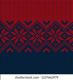 Christmas and New Year Design Seamless Knitting Pattern