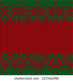 Christmas and New Year Design Seamless Knitting Pattern
